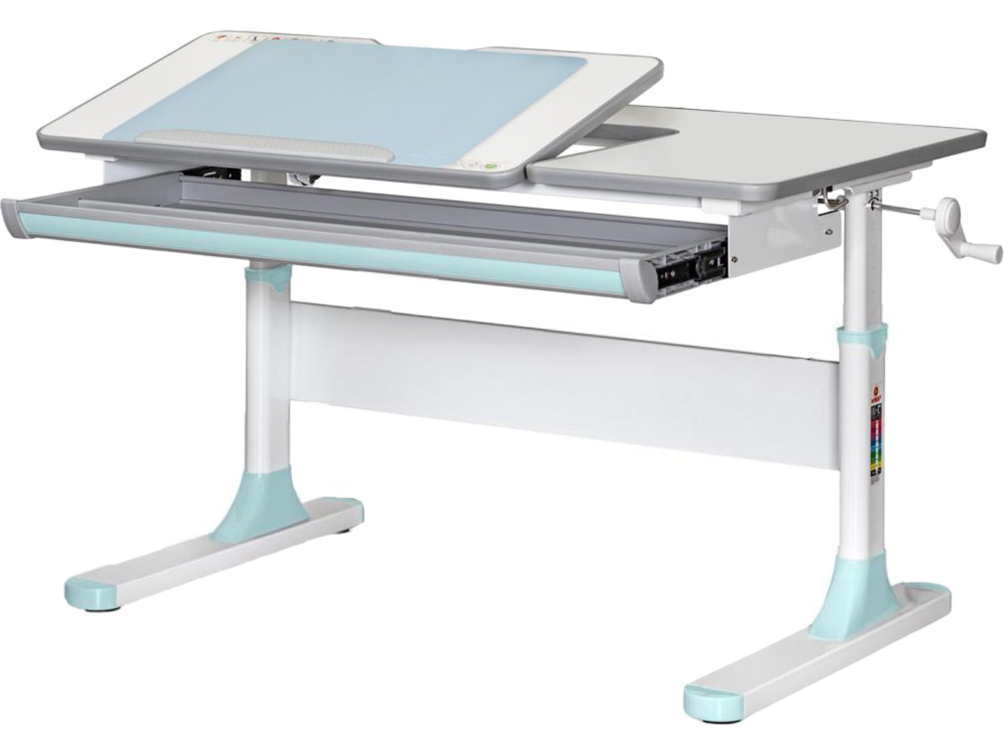 Парта шкільна Mealux Vancouver Multicolor BL Lite (BD-620 W/G MC + BL Lite)